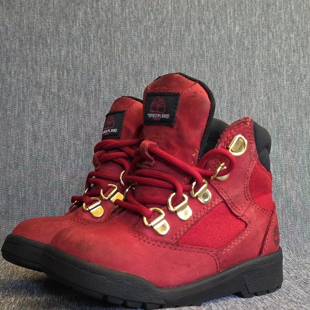 Timberland Toddlers Size 9 Retro Red Lace‎ Up - Picture 3 of 10